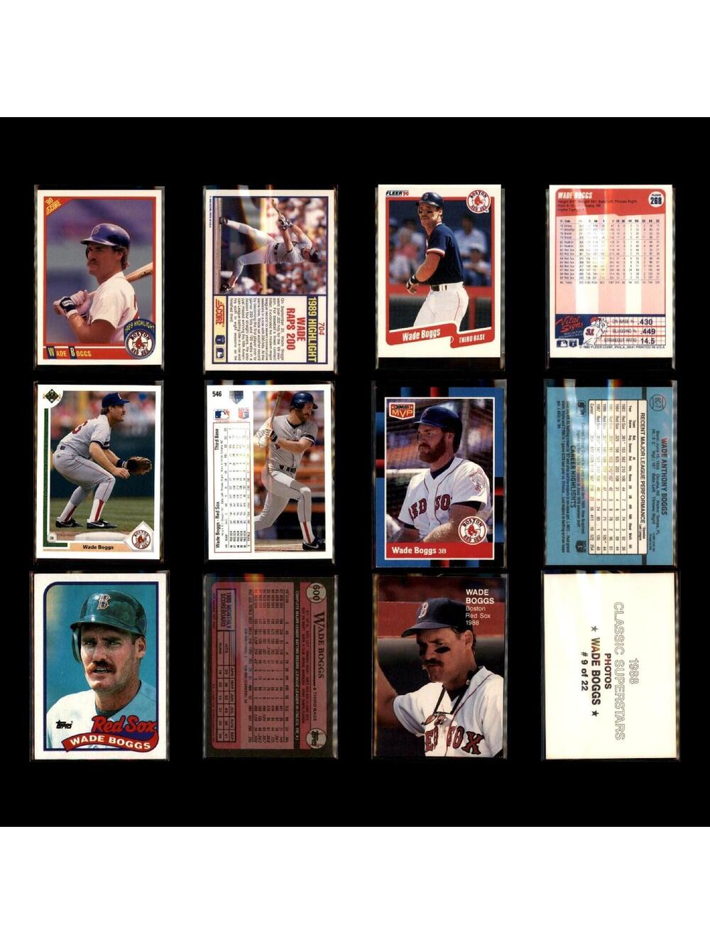Wade Boggs Lot 50 Baseball Cards 1991 Score Dream Team Boston Red Sox Set MLB NM - Picture 7 of 13
